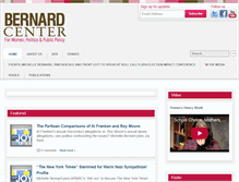 Tablet Screenshot of bernardcenter.org